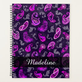 Vintag Lila Paisley Planer
