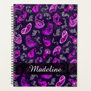 Vintag Lila Paisley Planer
