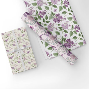 Vintag Lilac Garden Geschenkpapier Set