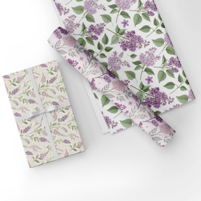 Vintag Lilac Garden Geschenkpapier Set (Von Creator hochgeladen)
