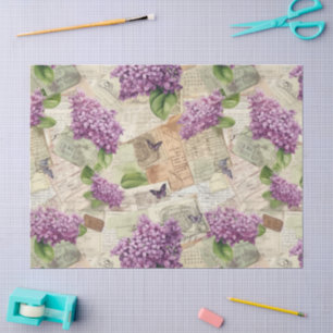 Vintag Lilac Pattern Seidenpapier