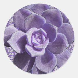 Vintag Lilac Succulent Gift Fevor Stickers