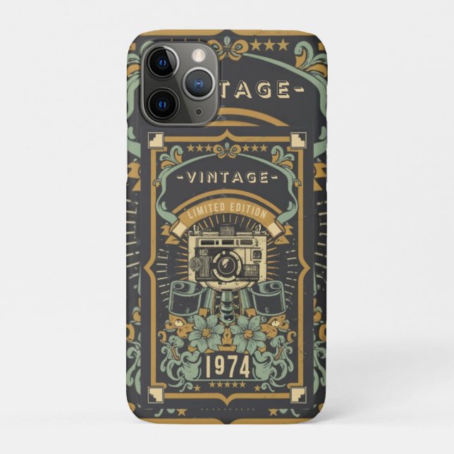 Vintag Limited Edition 1974 Case-Mate iPhone Hülle (Rückseite)
