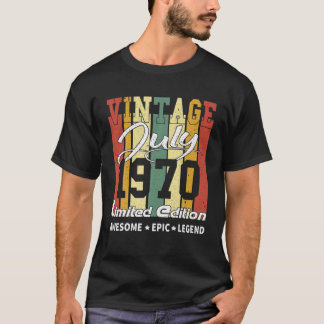 Vintag Limited Edition Geburtstagsdekoration 1. Ju T-Shirt