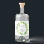 Vintag Limoncello Lemon Wreath Alkoholflaschenetikett<br><div class="desc">Dekorieren Sie Ihre Zuhause gefertigten Limoncello Flaschen mit schönen Etiketten und Tags. Wählen Sie zwischen einem weißen und einem kohlefarbenen Hintergrund mit Zitronenbäumen und einem Obstkranz. Alle Schriften sind in Serif-Schriftart,  dass elegant ergänzt die Illustrationen.</div>