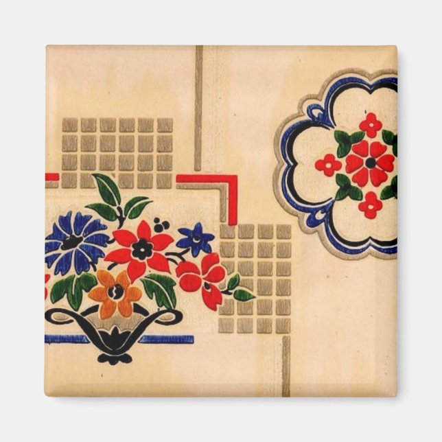 Vintag Linoleum Magnet (Vorne)