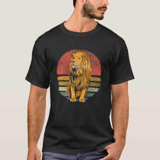 Vintag Lion Animal Retro Löwen Lover T-Shirt