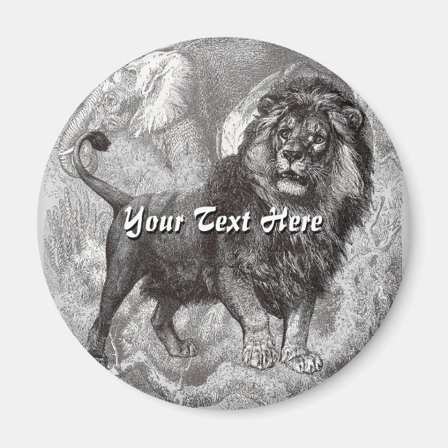 Vintag Lion Magnet (Vorne)