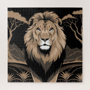 Vintag Lion Portrait