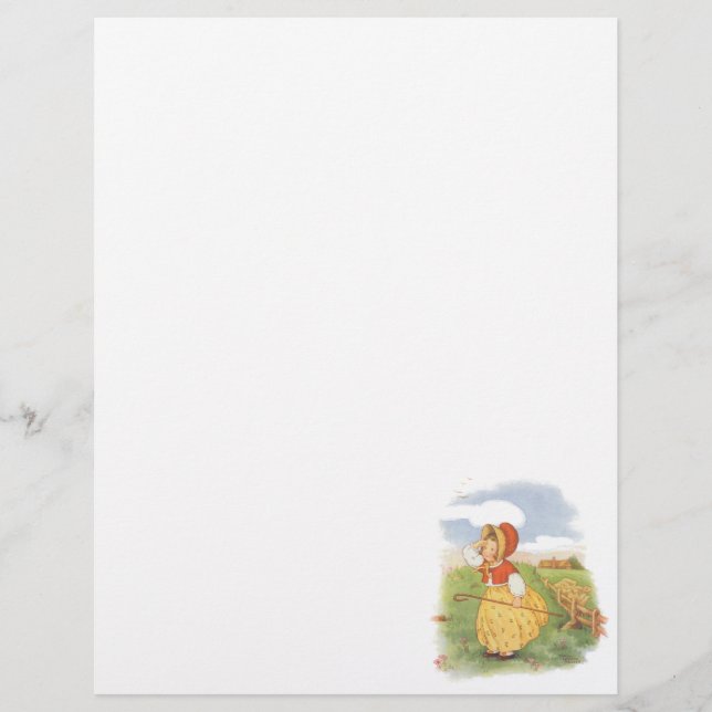 Vintag Little Bo Peep Mutter Gänse Kinderzimmer Rh (Vorderseite)