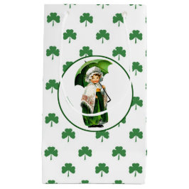 Vintag Little Irish Girl St. Patrick's Day Kleine Geschenktüte
