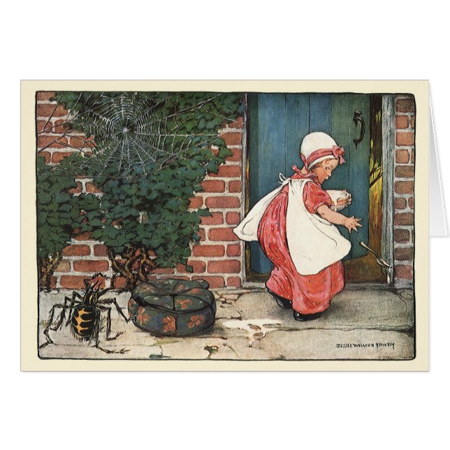 Vintag Little Miss Muffet Spider Kinderzimmer Rhym (Vorderseite (Horizontal))