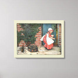Vintag Little Miss Muffet Spider Kinderzimmer Rhym Leinwanddruck