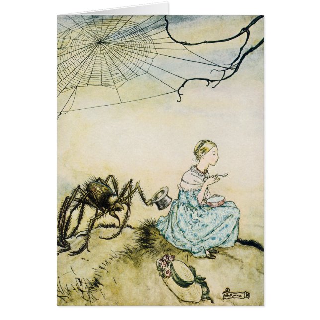 Vintag Little Miss Muffet von Arthur Rackham (Vorne)
