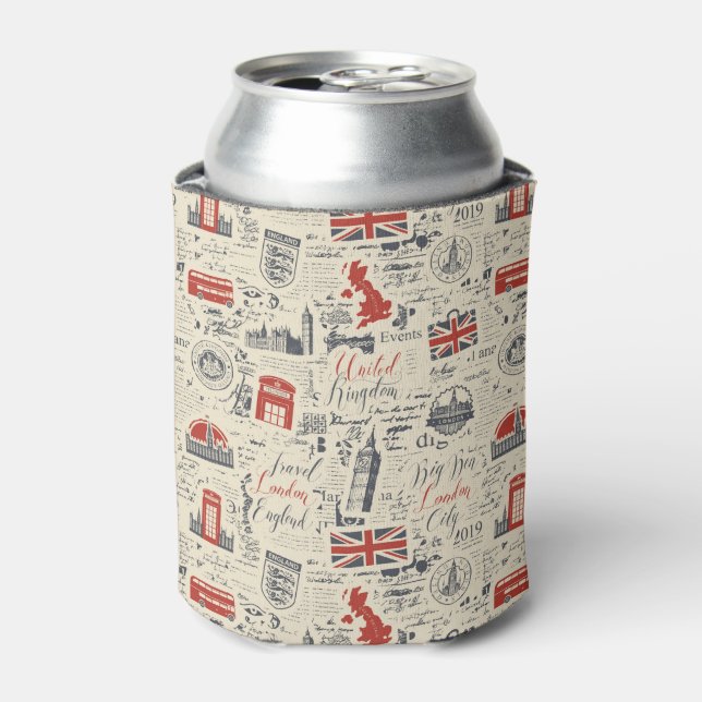 Vintag London Cozy Dosenkühler (Kanne Vorderseite)