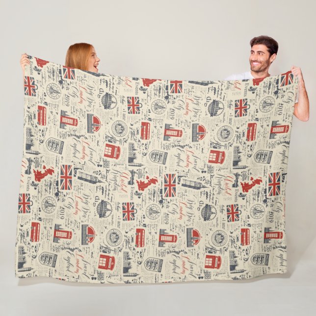 Vintag London Fleece Blanket (Beispiel)