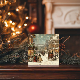 Vintag London Winter Classic Feiertagskarte