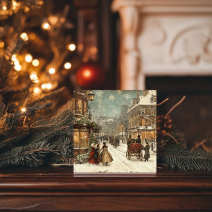 Vintag London Winter Classic Feiertagskarte