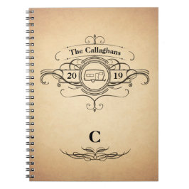 Vintag Look RV Camper Travel Journal Notizblock
