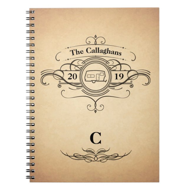 Vintag Look RV Camper Travel Journal Notizblock (Vorderseite)
