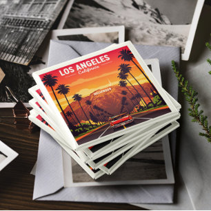 Vintag Los Angeles Kalifornien Magnet