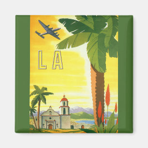 Vintag Los Angeles, Mission Kaliforniens mit Palm Magnet