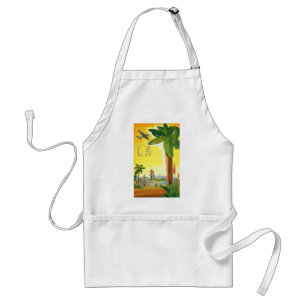 Vintag Los Angeles, Mission Kaliforniens mit Palm Schürze