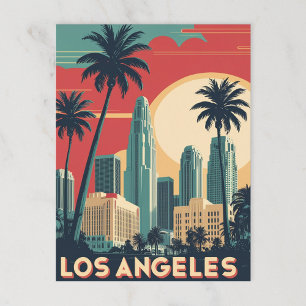 Vintag Los Angeles Travel Postkarte