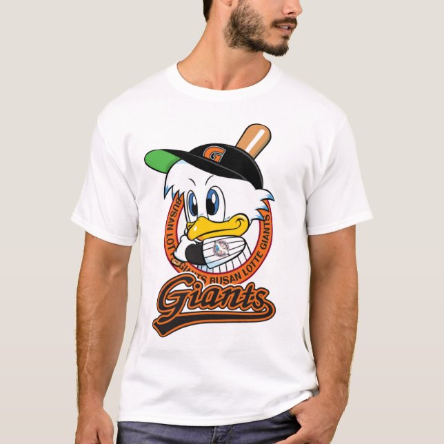 Vintag Lotte Giants Busan KBO Logo T - Shirt (Vorderseite)