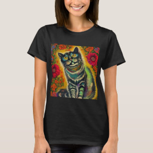 Vintag Louis Wain Style Cat T-Shirt