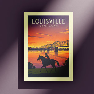 Vintag Louisville Kentucky Postkarte