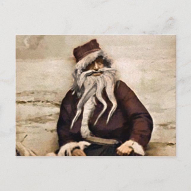 Vintag Lousy Weihnachten Postkarte (Vorderseite)