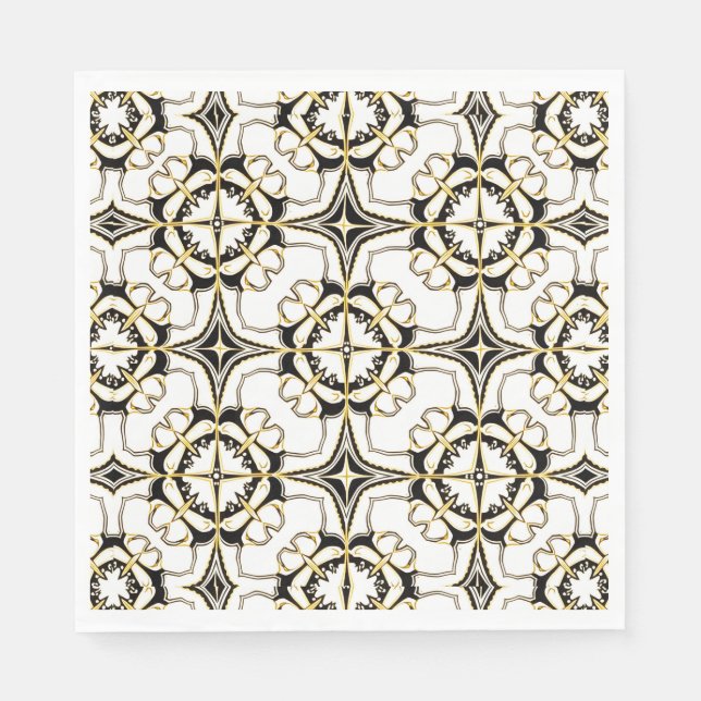 Vintag Luxe Tile Serviette (Vorderseite)