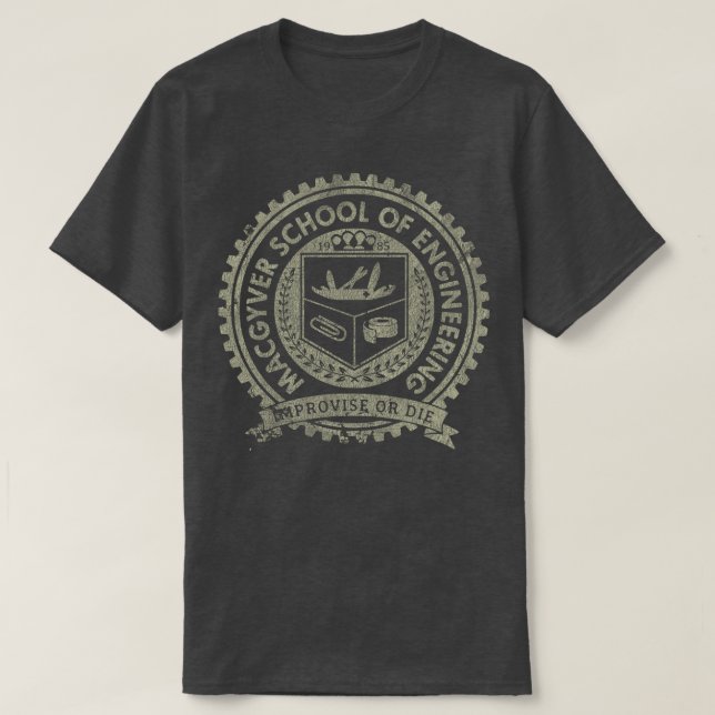 VINTAG - MacGyver School of Engineering T-Shirt (Design vorne)