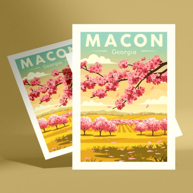 Vintag Macon Georgia Postkarte (Von Creator hochgeladen)