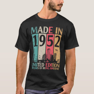 Vintag Made in 1952 Ltd Edition 70 Jahre alt sein T-Shirt