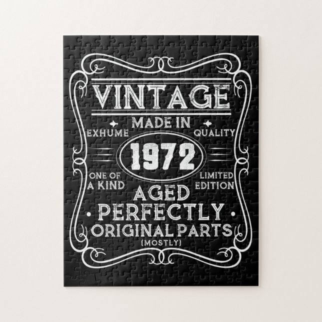 Vintag Made in 1972 Retro Classic (Vertikal)