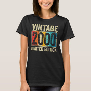 Vintag Made in 2000 23-jährige Geschenke Retro 23. T-Shirt