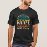 Vintag Made in 2004 18 year 18 th Birthday Gif T-Shirt<br><div class="desc">Vintag Made in 2004 18-jährige 18-jährige Geburtstagsgeschenke für Männer</div>
