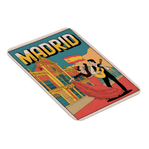 Vintag Madrid Spanien Florenz Souvenirs, Geschenke Magnet