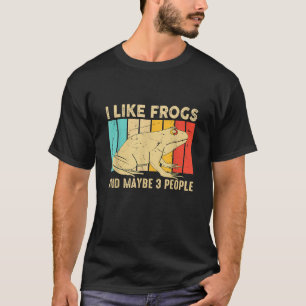 Vintag mag ich Frogs Retro Amphibiensee Tiere T-Shirt