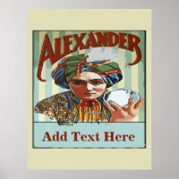 Vintag Magician Poster