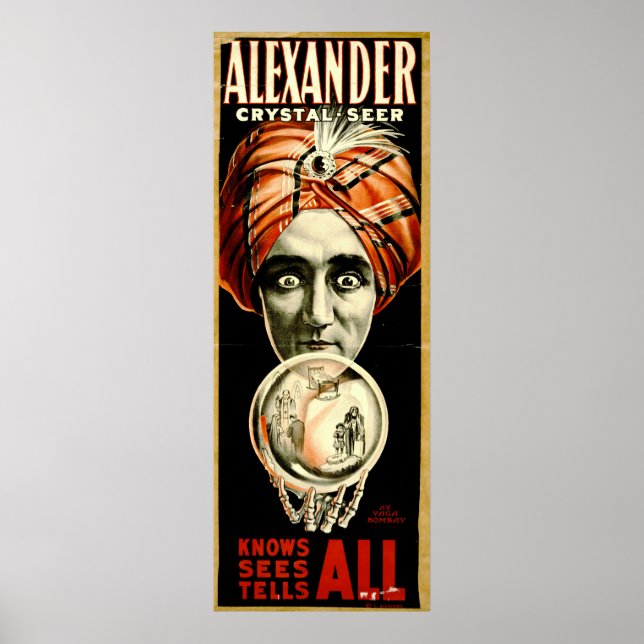 Vintag Magicians Playbill 1910 Poster (Vorne)