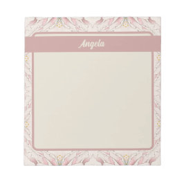 Vintag Magnolia Beige Ephemera Muster Notizblock