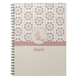 Vintag Magnolia Floral Ephemera Muster Notizblock