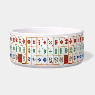Vintag Mahjong Tile Pattern Napf