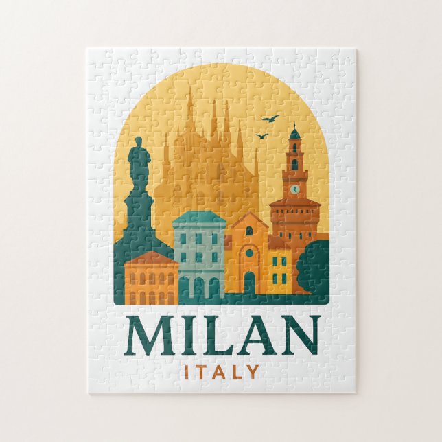 Vintag Mailand Italien Reisen | Retro Duomo (Vertikal)