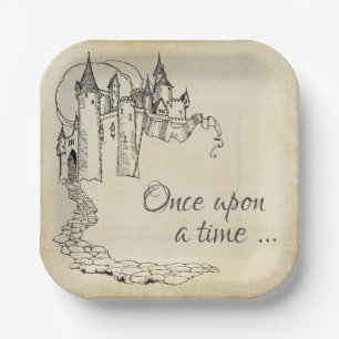 Vintag Mairy Tale Princess Napkins Pappteller