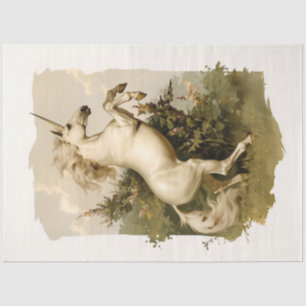 Vintag Majestic Unicorn Seidenpapier