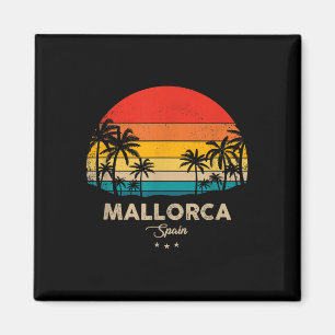 Vintag Mallorca Beach Souvenir - Spanien Magnet